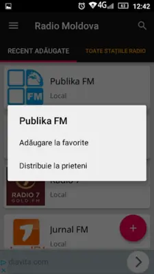 Radiouri din Moldova android App screenshot 3